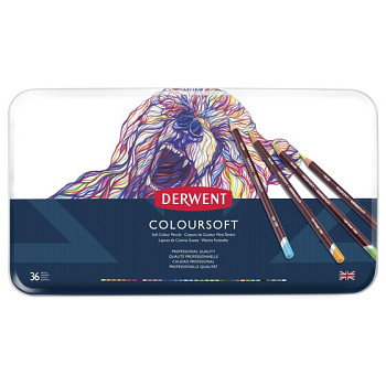 Set coloured pencils Derwent Coloursoft 36 pcs