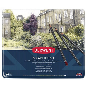 Set coloured pencils Derwent Graphitint 24 pcs