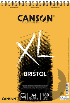 Blok Canson XL Bristol A4 180g