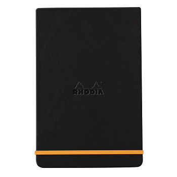 Zápisník Rhodia s pevnými deskami 9x14cm – Black