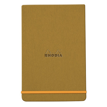 Zápisník Rhodia s pevnými deskami 9x14cm – Gold