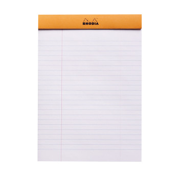 Rhodia A5 lined notebook, 80 sheets