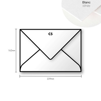 Paper envelope Pollen C5 162x229mm – White