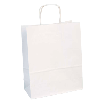 Farebná papierová taška Clairefontaine 22x27cm – White