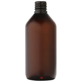 Brown medicine bottle with screw cap 100 ml