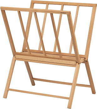 Large wooden print-rack Meeden beech 80x68x99cm