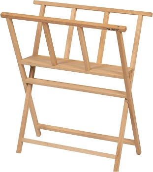 Folding wooden print-rack Meeden beech 60x30x73cm